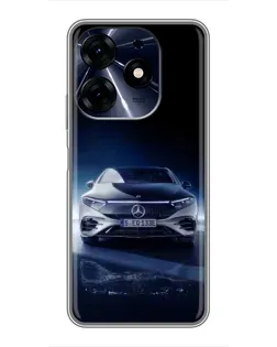 Чехол для TECNO Spark 10 Pro с картинкой «Ночной Mercedes EQ»