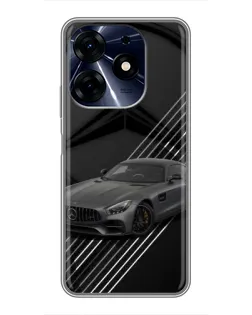 Чехол для TECNO Spark 10 Pro с картинкой «Mercedes AMG — графика»