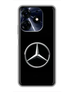 Чехол для TECNO Spark 10 Pro с картинкой «Mercedes классический лого»