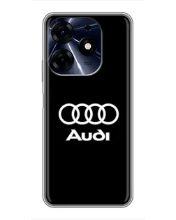 Чехол для TECNO Spark 10 Pro с картинкой «Классическое лого Audi»