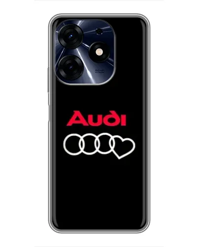 Чехол для TECNO Spark 10 Pro с картинкой «Логотип Audi Heart»