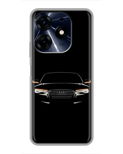 Чехол для TECNO Spark 10 Pro с картинкой «Audi — ночной контур»