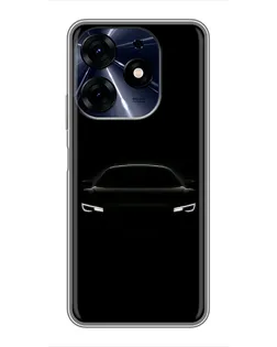 Чехол для TECNO Spark 10 Pro с картинкой «Взгляд Audi в темноте»