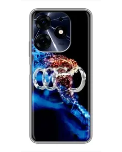 Чехол для TECNO Spark 10 Pro с картинкой «Энергия лого Audi»
