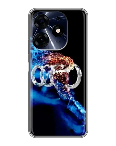 Чехол для TECNO Spark 10 Pro с картинкой «Энергия лого Audi»