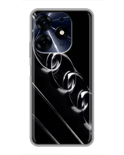 Чехол для TECNO Spark 10 Pro с картинкой «Audi — абстрактные кольца»