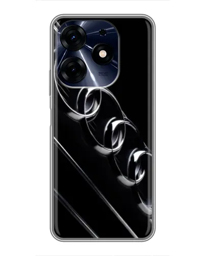 Чехол для TECNO Spark 10 Pro с картинкой «Audi — абстрактные кольца»