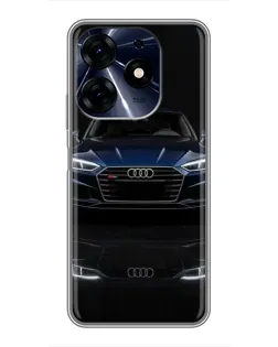 Чехол для TECNO Spark 10 Pro с картинкой «Audi — ночное отражение»