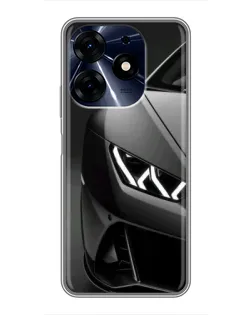 Чехол для TECNO Spark 10 Pro с картинкой «Lamborghini фары детализация»