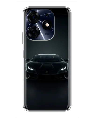 Чехол для TECNO Spark 10 Pro с картинкой «Черный Lamborghini Aventador» Чехол для TECNO Spark 10 Pro с картинкой «Черный Lamborghini Aventador»