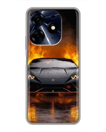 Чехол для TECNO Spark 10 Pro с картинкой «Lamborghini в огне» Чехол для TECNO Spark 10 Pro с картинкой «Lamborghini в огне»