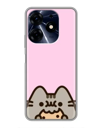 Чехол для TECNO Spark 10 Pro с картинкой «Pusheen и печенье» Чехол для TECNO Spark 10 Pro с картинкой «Pusheen и печенье»