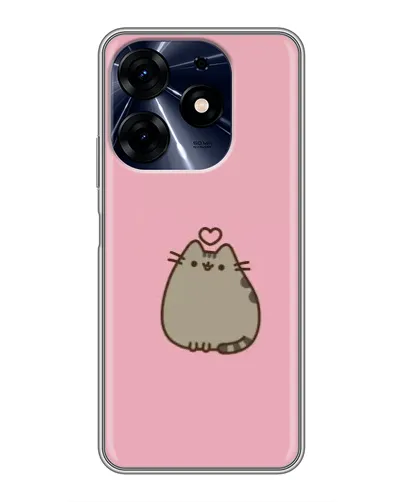 Чехол для TECNO Spark 10 Pro с картинкой «Pusheen сердце» Чехол для TECNO Spark 10 Pro с картинкой «Pusheen сердце»