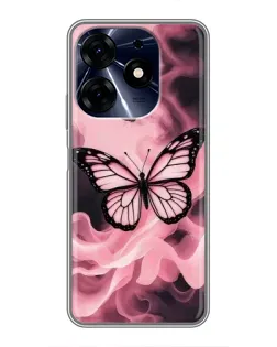 Чехол для TECNO Spark 10 Pro с картинкой «Бабочка в дыму»