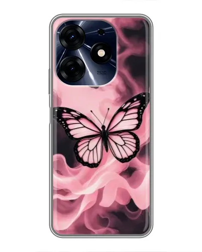Чехол для TECNO Spark 10 Pro с картинкой «Бабочка в дыму»
