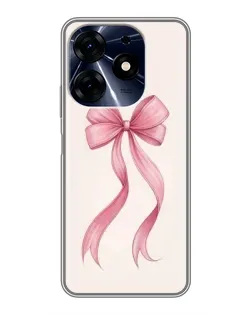 Чехол для TECNO Spark 10 Pro с картинкой «Розовый бант»