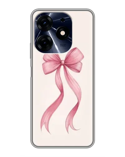 Чехол для TECNO Spark 10 Pro с картинкой «Розовый бант»