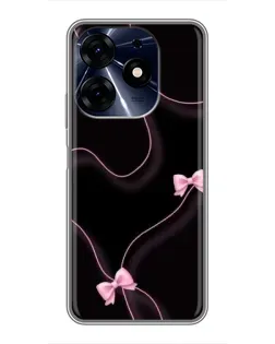 Чехол для TECNO Spark 10 Pro с картинкой «Розовые ленты»