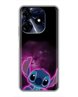 Чехол для TECNO Spark 10 Pro с картинкой «Неоновый Stitch» Чехол для TECNO Spark 10 Pro с картинкой «Неоновый Stitch»