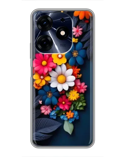 Чехол для TECNO Spark 10 Pro с картинкой «Цветочная феерия»