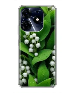 Чехол для TECNO Spark 10 Pro с картинкой «Ландыши в зелени»