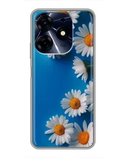 Чехол для TECNO Spark 10 Pro с картинкой «Белоснежные маргаритки»