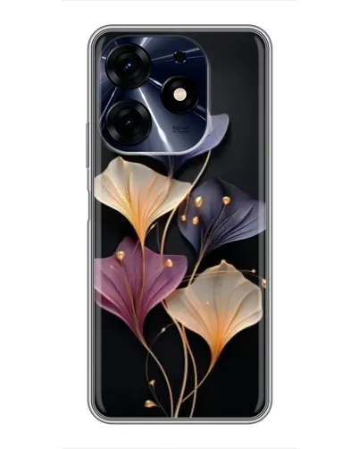 Чехол для TECNO Spark 10 Pro с картинкой «Лиловые цветы грации»