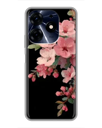 Чехол для TECNO Spark 10 Pro с картинкой «Розовая ветка сакуры»
