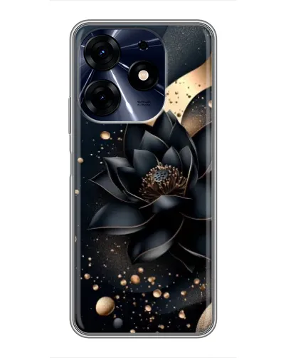 Чехол для TECNO Spark 10 Pro с картинкой «Черный лотос»