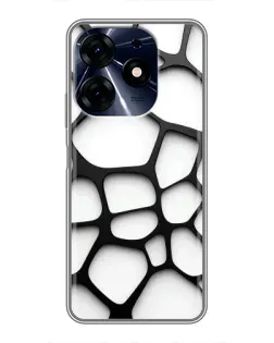 Чохол для TECNO Spark 10 Pro з картинкою «Біла об'ємна сітка» Чохол для TECNO Spark 10 Pro з картинкою «Біла об'ємна сітка»
