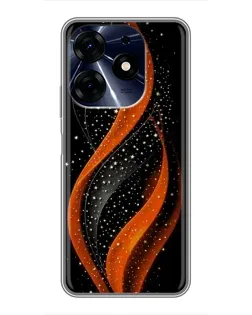 Чехол для TECNO Spark 10 Pro с картинкой «Огненная звездная волна»