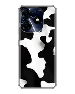 Чехол для TECNO Spark 10 Pro с картинкой «Черно-белое пятно»
