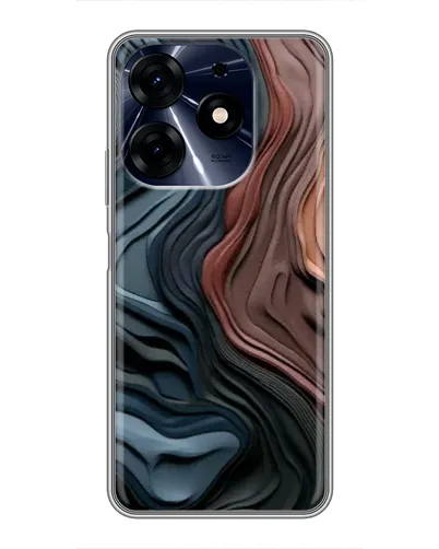 Чехол для TECNO Spark 10 Pro с картинкой «Цветные волны каньона»