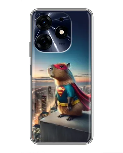 Чехол для TECNO Spark 10 Pro с картинкой «Капи-мен супергерой»