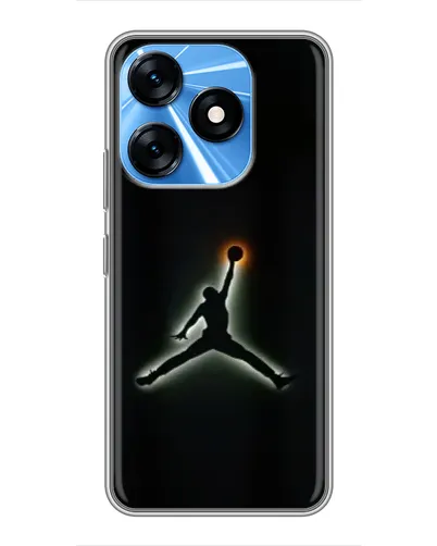 Чехол для TECNO Spark 10 с картинкой «Jordan Gradient Logo»