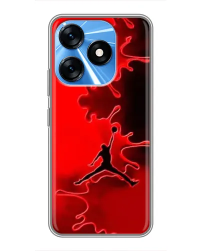 Чехол для TECNO Spark 10 с картинкой «Jordan Red Smoke»