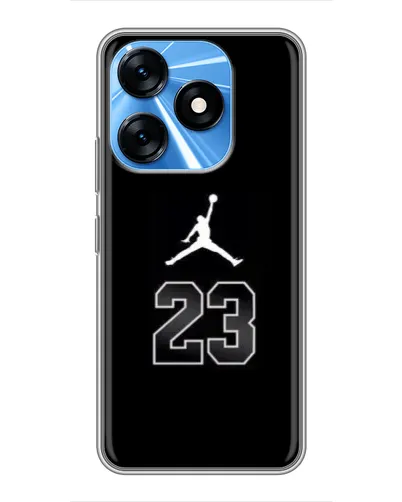 Чехол для TECNO Spark 10 с картинкой «Jordan Flight 23»