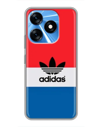 Чехол для TECNO Spark 10 с картинкой «Ретро блоки Adidas» Чехол для TECNO Spark 10 с картинкой «Ретро блоки Adidas»