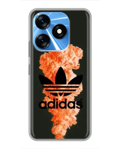 Чехол для TECNO Spark 10 с картинкой «Оранжевый дым Adidas» Чехол для TECNO Spark 10 с картинкой «Оранжевый дым Adidas»