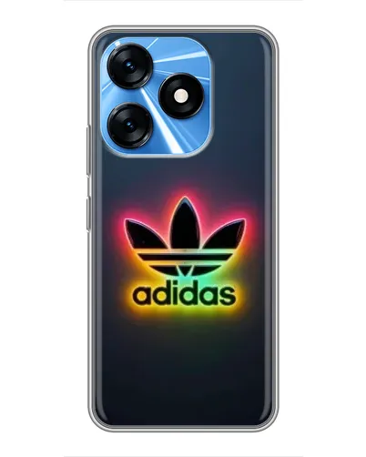 Чехол для TECNO Spark 10 с картинкой «Неоновый Adidas» Чехол для TECNO Spark 10 с картинкой «Неоновый Adidas»