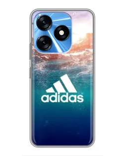 Чехол для TECNO Spark 10 с картинкой «Океанская глубина адидас»