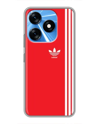 Чехол для TECNO Spark 10 с картинкой «Красный минимализм Adidas» Чехол для TECNO Spark 10 с картинкой «Красный минимализм Adidas»
