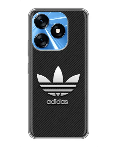 Чехол для TECNO Spark 10 с картинкой «Adidas Карбоновая текстура» Чехол для TECNO Spark 10 с картинкой «Adidas Карбоновая текстура»