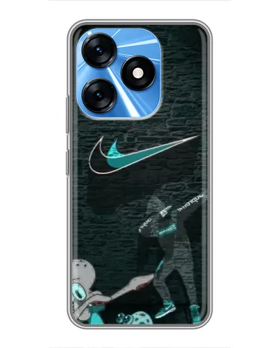 Чехол для TECNO Spark 10 с картинкой «Спортивный арт Nike»