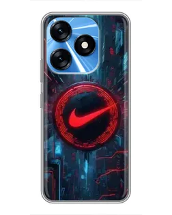 Чехол для TECNO Spark 10 с картинкой «Техногенный стиль Nike» Чехол для TECNO Spark 10 с картинкой «Техногенный стиль Nike»