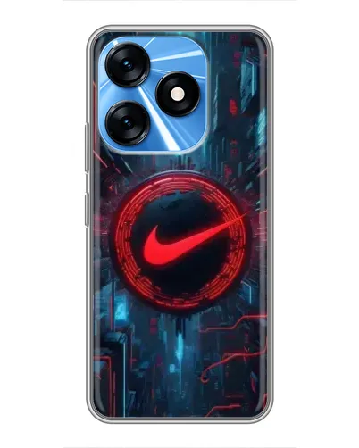 Чехол для TECNO Spark 10 с картинкой «Техногенный стиль Nike»