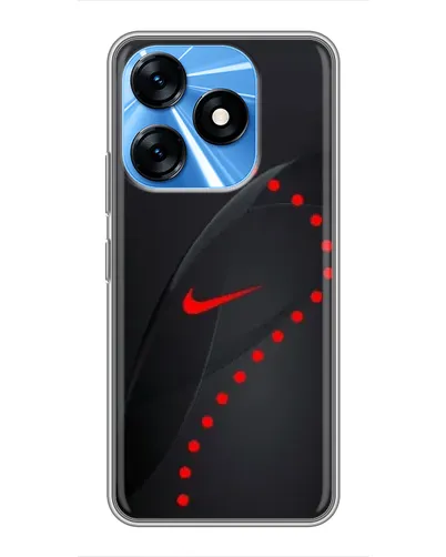 Чехол для TECNO Spark 10 с картинкой «Абстрактный дизайн Nike»