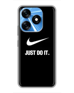 Чехол для TECNO Spark 10 с картинкой «Классический принт Nike» Чехол для TECNO Spark 10 с картинкой «Классический принт Nike»