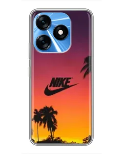 Чехол для TECNO Spark 10 с картинкой «Nike на закате солнца» Чехол для TECNO Spark 10 с картинкой «Nike на закате солнца»