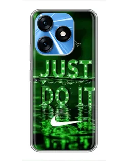 Чехол для TECNO Spark 10 с картинкой «Зеленый неоновый Nike» Чехол для TECNO Spark 10 с картинкой «Зеленый неоновый Nike»
